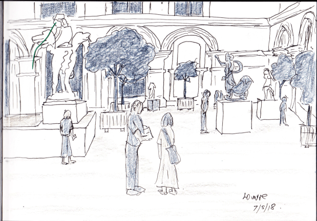 louvre sketch
